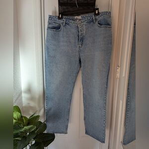 EUC Abercrombie & Fitch Dad High Rise Light Wash Jeans Size 35/20R